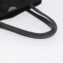 Christian Dior Hand Bag Nylon Black Silver Auth bs33989-7