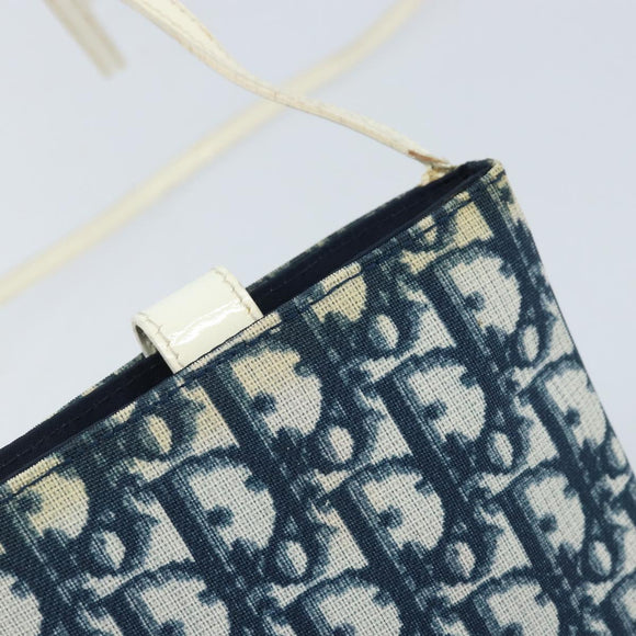 Christian Dior Trotter Canvas Pouch Umhängetasche Navy Auth bs33991
