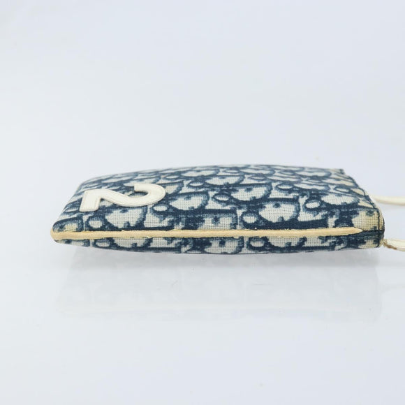 Christian Dior Trotter Canvas Pouch Umhängetasche Navy Auth bs33991