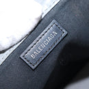 BALENCIAGA Tote Bag Canvas Leather Gray Silver 339933 Auth bs33993-17