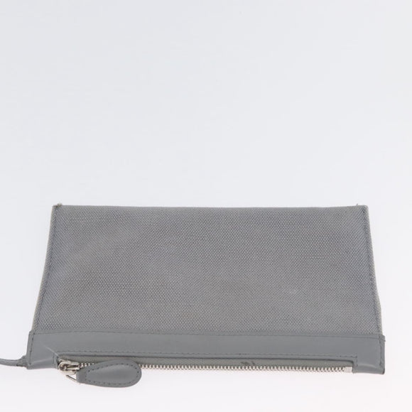 BALENCIAGA Tote Bag Canvas Leather Gray Silver 339933 Auth bs33993