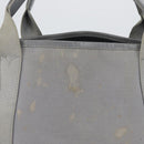 BALENCIAGA Tote Bag Canvas Leather Gray Silver 339933 Auth bs33993-3