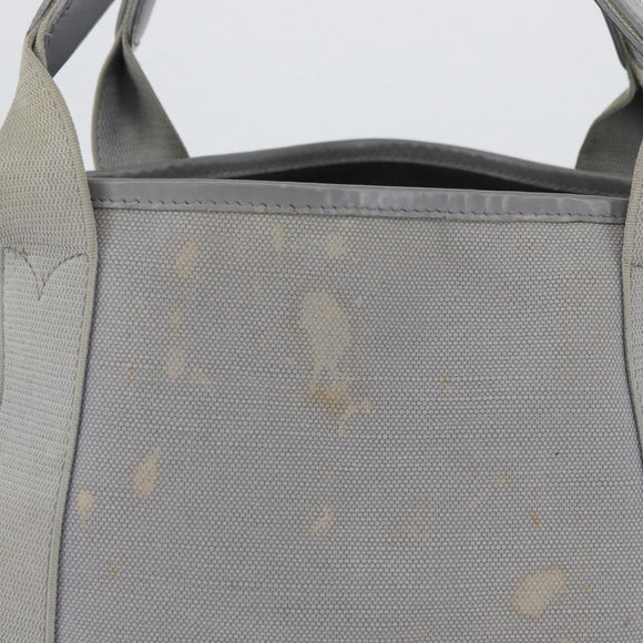 BALENCIAGA Tote Bag Canvas Leather Gray Silver 339933 Auth bs33993