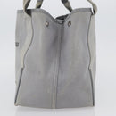 BALENCIAGA Tote Bag Canvas Leather Gray Silver 339933 Auth bs33993-4