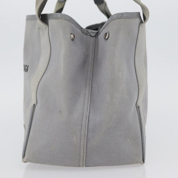 BALENCIAGA Tote Bag Canvas Leather Gray Silver 339933 Auth bs33993