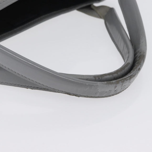 BALENCIAGA Tote Bag Canvas Leather Gray Silver 339933 Auth bs33993
