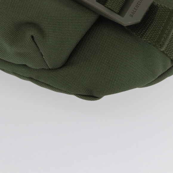 BALENCIAGA Body Bag Canvas Khaki 644035 Auth bs33995