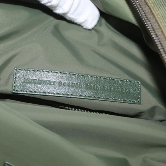 BALENCIAGA Body Bag Canvas Khaki 644035 Auth bs33995