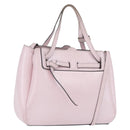 LOEWE Schultertasche Leder Rosa Silber Auth bs33996-1