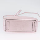 LOEWE Schultertasche Leder Rosa Silber Auth bs33996-5