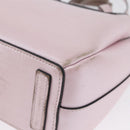 LOEWE Schultertasche Leder Rosa Silber Auth bs33996-10