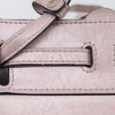 LOEWE Schultertasche Leder Rosa Silber Auth bs33996-18