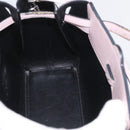LOEWE Schultertasche Leder Rosa Silber Auth bs33996-20
