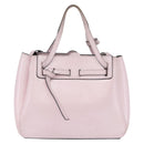 LOEWE Schultertasche Leder Rosa Silber Auth bs33996-13
