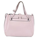 LOEWE Schultertasche Leder Rosa Silber Auth bs33996-2