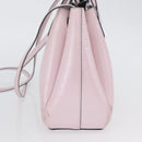 LOEWE Schultertasche Leder Rosa Silber Auth bs33996-3
