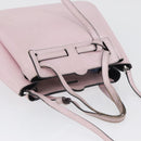 LOEWE Schultertasche Leder Rosa Silber Auth bs33996-6