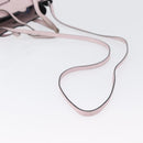 LOEWE Schultertasche Leder Rosa Silber Auth bs33996-9