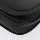 SAINT LAURENT Shoulder Bag Leather Black Gold Auth bs33997-11