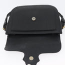 SAINT LAURENT Shoulder Bag Leather Black Gold Auth bs33997-15