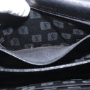 SAINT LAURENT Shoulder Bag Leather Black Gold Auth bs33997-22