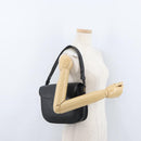 SAINT LAURENT Shoulder Bag Leather Black Gold Auth bs33997-23