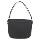 SAINT LAURENT Shoulder Bag Leather Black Gold Auth bs33997-3