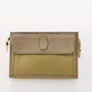SAINT LAURENT Clutch Bag Leather 2 Set Brown CC Auth bs34000-10