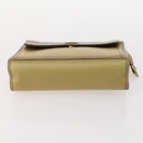 SAINT LAURENT Clutch Bag Leather 2 Set Brown CC Auth bs34000-14