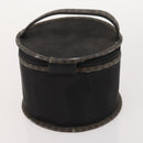 FENDI Pecan Canvas Zucchino Canvas Hand Bag 3 Set Black Brown Auth bs34001-17