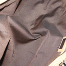 FENDI Pecan Canvas Zucchino Canvas Hand Bag 3 Set Black Brown Auth bs34001-8