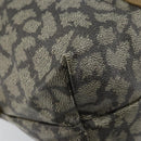 SAINT LAURENT Tote Bag PVC Canvas Gray Auth bs34002-14