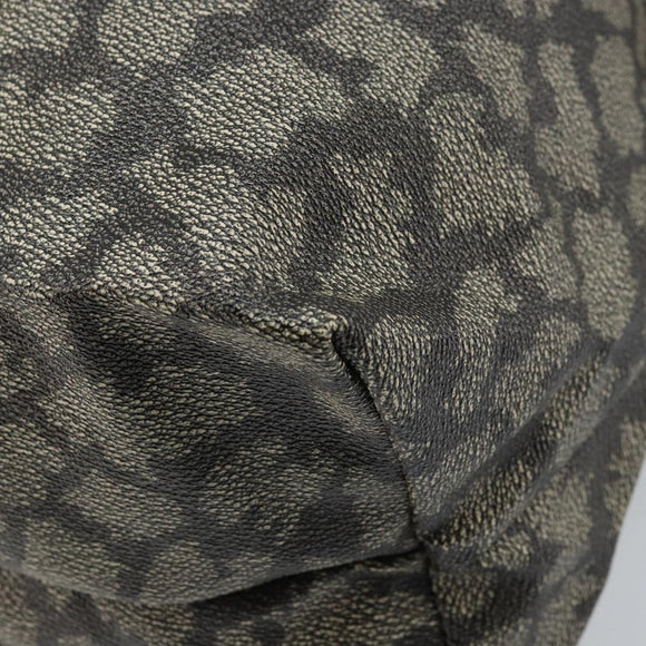 SAINT LAURENT Tote Bag PVC Canvas Gray Auth bs34002
