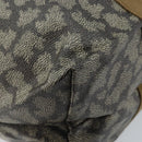 SAINT LAURENT Tote Bag PVC Canvas Gray Auth bs34002-16