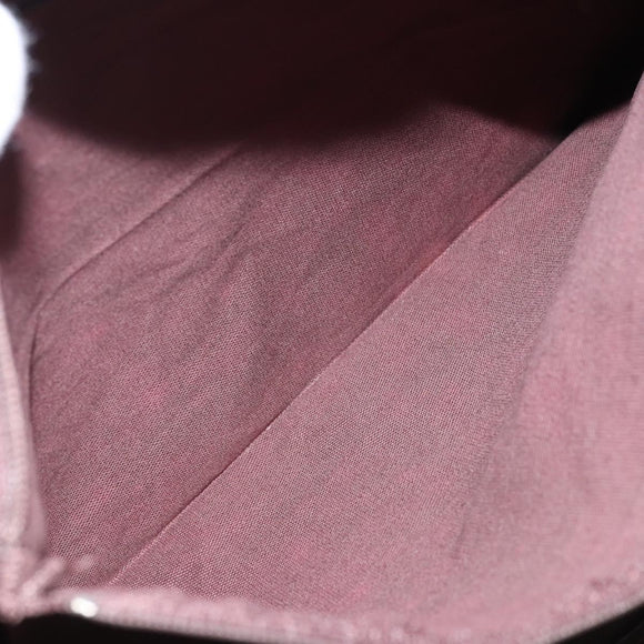 SAINT LAURENT Tote Bag PVC Canvas Gray Auth bs34002