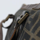FENDI Zucca Canvas Tote Bag Black Brown Auth bs34003-19