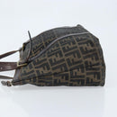 FENDI Zucca Canvas Tote Bag Black Brown Auth bs34003-4