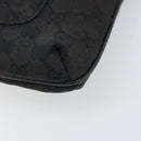 GUCCI GG Canvas Shoulder Bag Black Silver 122793 Auth bs34005-10