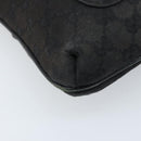 GUCCI GG Canvas Shoulder Bag Black Silver 122793 Auth bs34005-11