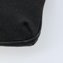 GUCCI GG Canvas Shoulder Bag Black Silver 122793 Auth bs34005-12