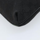 GUCCI GG Canvas Shoulder Bag Black Silver 122793 Auth bs34005-13