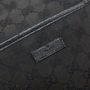 GUCCI GG Canvas Shoulder Bag Black Silver 122793 Auth bs34005-14