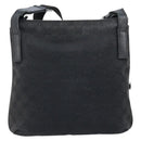 GUCCI GG Canvas Shoulder Bag Black Silver 122793 Auth bs34005-3