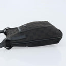 GUCCI GG Canvas Shoulder Bag Black Silver 122793 Auth bs34005-5