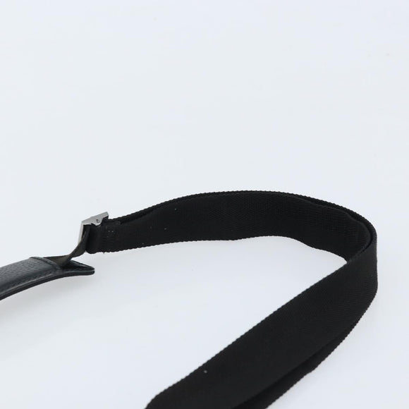 GUCCI GG Canvas Shoulder Bag Black Silver 122793 Auth bs34005