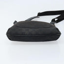 GUCCI GG Canvas Shoulder Bag Black Silver 122793 Auth bs34005-9