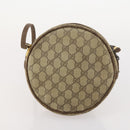 GUCCI GG Supreme Shoulder Bag Leather 2 Set Brown Auth bs34006-10