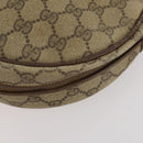 GUCCI GG Supreme Shoulder Bag Leather 2 Set Brown Auth bs34006-15