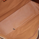 CELINE Macadam Canvas Tote Bag PVC Leather Brown Gold Auth bs34007-11