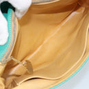 CELINE Shoulder Bag Leather Gold Emerald Green Auth bs34009-11